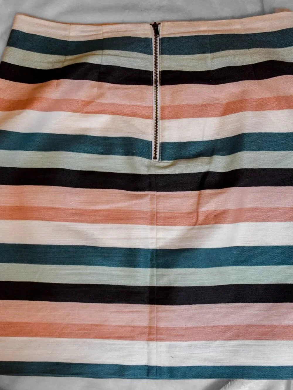Loft Outlet Mini Skirt Woman 4 Petite Striped Cotton Blend A-Line 499539